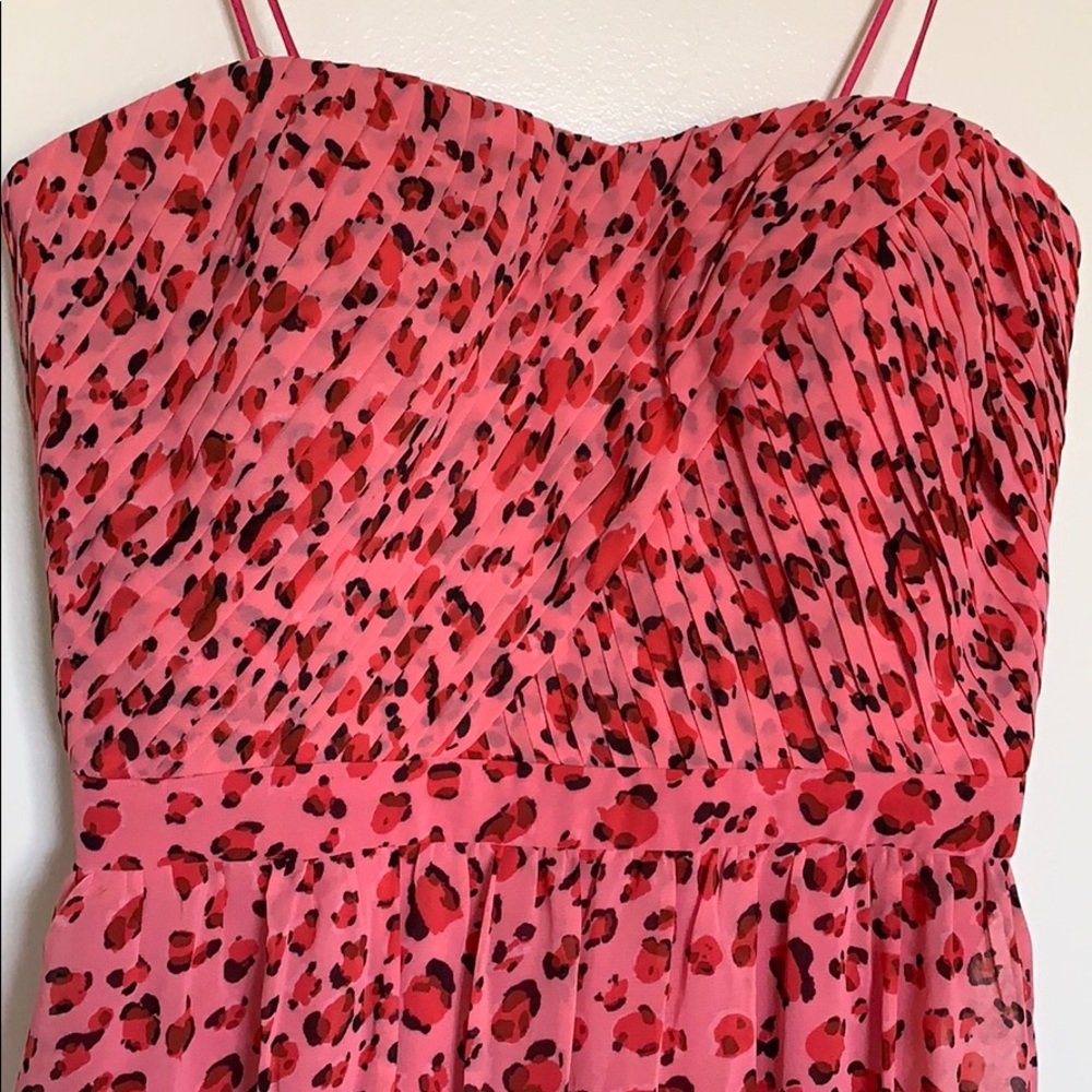 Erin Featherstone Pink Animal Print Formal Dress